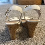 Charles by Charles David White & Cork Sandals, Size 7M, Like New Photo 2