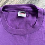 Anvil Vintage  Purple Tweety Bird Single Stitch Embroidered Graphic Tee Size XL Photo 2