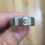 Silver stainless steel Pittsburgh Steelers Ring Photo 1