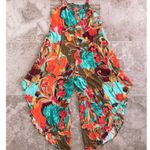 MSK Floral Print Gaucho Jumpsuit Strappy Green Size M NWT Size M Photo 6