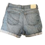 H&M  Medium Wash Denim Blue Mom Fit High Waist Shorts Size 8 Photo 1