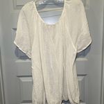 Love Sick  White Scoop Neck Short Flutter Sleeve Blouse size 3(3X) Photo 8