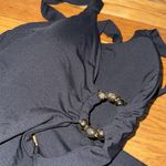 BECCA by Rebecca virtue NEW  solid marble canyon ring one piece swimsuit black L Photo 6