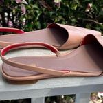 Diane Von Furstenberg pink Leather Kono Pointed Toe Flats Shoes Size 38 / 8 Photo 4