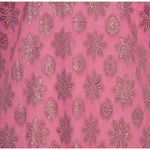 None Indian Ladies Purple Dress Size L Short Sleeve Embroidered Floral Night Shirt Photo 7