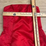 Vintage Y2K Scott McClintock Strapless Embroidered Ball Gown Size 6 *READ Red Photo 2