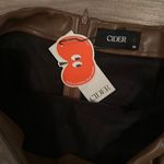 Cider  Brown Pleather Mini Skirt Photo 1