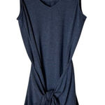 Drew Anthropologie  Dress Women‎ Medium Blue Sleeveless Benita Tie Front Mini Photo 0