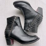 Denver Black Studded Leather Ankle Western Boots Size 8.5 Photo 1