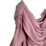 Vintage Ursula of Switzerland Dress Purple Cowl Neck Pearls Size 6 Photo 10