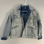 Free People Light Wash Denim Jacket Jean Casual Spring Summer Boho Bohemian XS Photo 1