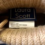 Laura Scott Vintage 90s y2K Ankle Booties Sweater Lace Up Suede Beige Boots sz 6 Photo 4