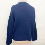PINK - Victoria's Secret Victoria's Secret PINK Navy Blue Varsity Letter Boyfriend Sweater sz med Photo 2