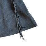 Ann Taylor Grey Fringe Sleeveless Sheath Dress Soft Fitted Wool Size 8P Women's Photo 4