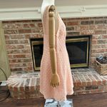 Betsey Johnson  peach lined lace dress with peekaboo sheer lace collar & back / 6 Photo 3