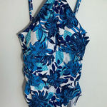 Bleu Rod Beattie BLEU/ROD BEATTIE‎ BLUE FLORAL 1 PIECE ADJUSTABLE STRAPS - NWT Photo 0