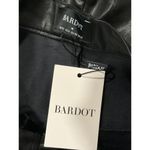 Bardot Marlowe Wide Leg Pant in Black 6 New Womens Vegan Faux Leather Trousers Photo 9