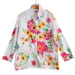 Victoria's Secret VICTORIA’S SECRET Floral Button Down Sleep Shirt Swim Cover Up Size M Photo 1