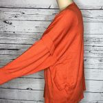 Zuda NWT Size 4X Chili Orange Ruffle Trim Ecovero Viscose Pullover Sweater Top Photo 3