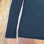 Spanx Women's  Black Long Sleeve Tee Medium Solid Basic Soft Photo 2