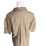 J.Crew - Utility Linen Shirt Dress in Olive Green Sz Xs Photo 6