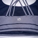 Southern Marsh Navy Blue Striped Criss Cross Back Strap Swim Bra Womens Medium Photo 4