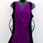 JM Collection NWT J M Martin purple colorblock career dress small Photo 0
