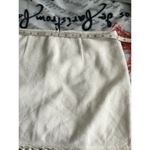 Moon River Ivory Knitted Mini Skirt With Tassel Trim Sz (L) Photo 3