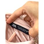 ZARA  Sleeveless Tie Neck Scarf Pleated Blouse Top Peach Women's Size Small Photo 2