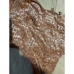 SKIMS  Size Small Logo Velvet Zipper Corset Crop Top sienna AP-BUS-1511 nwt Photo 5