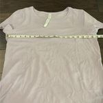 Lululemon  Love Crew Short Sleeve Lavender T Shirt Sz 8 Photo 5