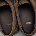 WORX WOMENS OXFORD STEEL TOE SLIP RESISTANT BROWN LEATHER SHOES 9 WIDE Photo 7