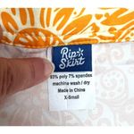 RipSkirt Hawaii Size XS Yellow White Floral Wrap Adjustable Waist 15” Skirt Photo 3