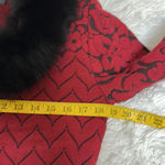 Sabri Ozel Italian Yarn Wool Blend Cardigan Red Photo 6