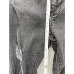 ZARA  Women's Black Denim Jeans Mid Rise Slim Distressed Size 6 Photo 6