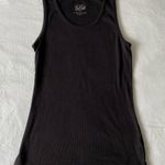 Justice  Black Ribbed Tank Top Photo 0
