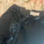 L'Academie L’Academie Avril Black Satin Midi Skirt Knot Waist Size XL Party Cocktail NYE Photo 2