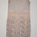 Free People | Embellished Sheer Tunic Dress | Soft Peach | Small Photo 3