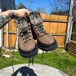 Seychelles  Women's Brown Lace-Up Leather Platform Boots size‎ 9 Photo 11