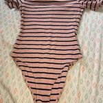 Nasty Gal Pink Silk Bodysuit Photo 1