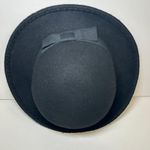 Vintage Classic Black Wool Hat Bowler Hat Made in Italy Hat Unisex Photo 3