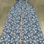 Blue Rain  Women's Size S‎ Blue Floral Bohemian Chiffon  Dress F-71 Photo 0