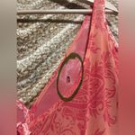 Free People Women's Penny Lover Cold Shoulder Orange Paisley Dress,Size M Photo 3