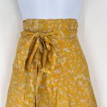 Mexicali Blues Floral Mixed Print Silk Blend Wrap MIDI Skirt Cottagecore Boho OS Photo 1