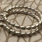 Matte Silver Earrings + Stacking Ring Photo 7