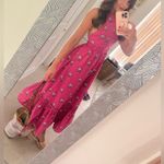 RHODE Salena Maxi Dress in Marigold Flower Hot Pink Small‎ Photo 4