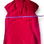 Whistles Paige V Neck Crepe Dress Red Pockets Size 6 Photo 8