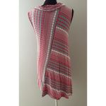 Habitat  Clothes Tunic Top Size M Pink Gray Flared Swing Tank Sleeveless Cowl Photo 3