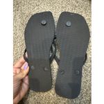 Havaianas Slim Black Flip Flops Size 7/8 Photo 1