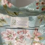 California Dynasty Vintage Satin Floral Lace Flowy Robe Sexy Feminine Green Size undefined Photo 7